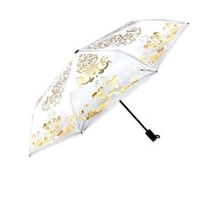 Versace Medusa Limited Fragrance Collection - 31" Large Umbrella. White and Gold